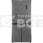 Холодильник Hyundai CM45083F нержавеющая сталь трехкамерный 289/144л морозилка снизу, No Frost, Side by Side, фото2