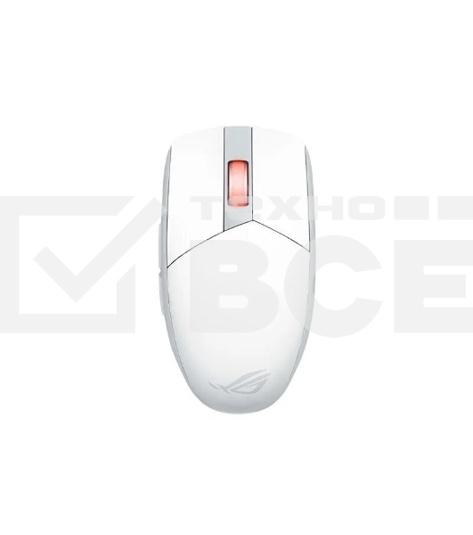 Мышь беспроводная ASUS ROG STRIX IMPACT III WIRELESS, 57g, 2.4GHz RF, Bluetooth, 36K DPI Sensor, 5 Prograммable Button, White
