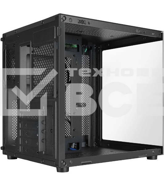 Компьютерный корпус Ginzzu V100 закаленное стекло 1хUSB 3.0,1хUSB 2.0, AU mATX