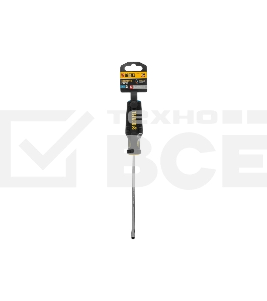 Отвертка Denzel SL5x150 мм, S2, 3к рукоятка