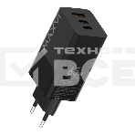 Сетевое зарядное устройство Maxvi A483GN 65W, 1xUSB-A, 2xUSB-C, черный, фото2