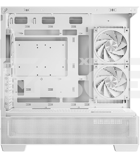 Компьютерный корпус Deepcool CG380 3F WH без БП, боковое окно (панорама), 3x120мм ARGB PWM вентилятора, белый, mATX