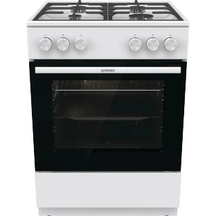 Плита газовая Gorenje GG6A10WFFM белый, конфорок 4 шт, духовка 72 л, 60 см x 85 см x 60 см