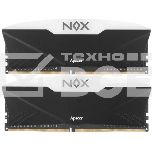 Оперативная память Apacer Nox, DDR4, 16GB (2x8GB), 3600MHz, CL18, UDIMM, с радиатором, черный, RGB