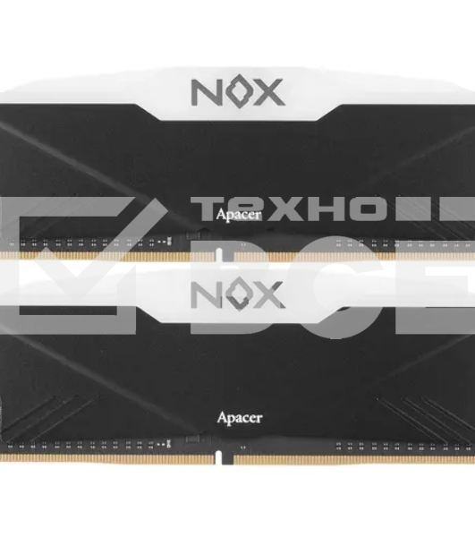 Оперативная память Apacer Nox, DDR4, 16GB (2x8GB), 3600MHz, CL18, UDIMM, с радиатором, черный, RGB