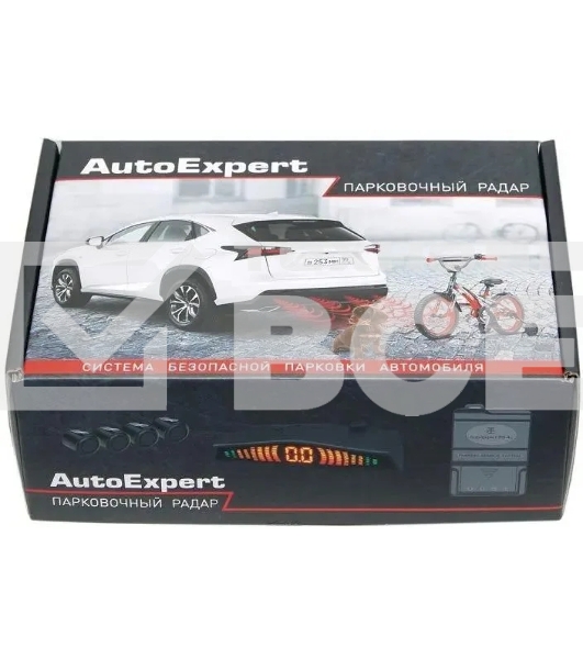 Парковочный радар AutoExpert PS-4L Profi 4 датчика 18.5мм черный