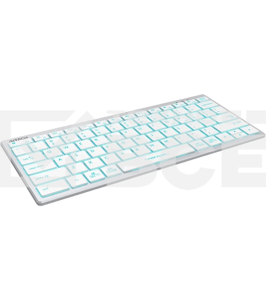 Клавиатура A4Tech Fstyler FX61 проводная, USB, белый/синий