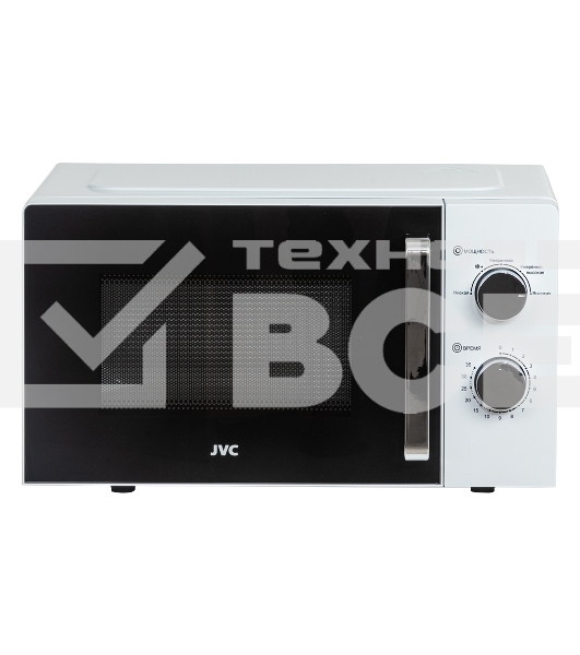 Микроволновая печь JVC JK-MW134M белый 20 л, 700 Вт, поворотный механизм