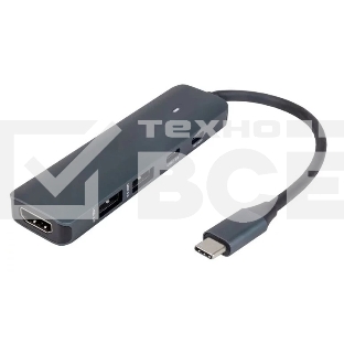 Док-станция HIPER Docking station USB-C HUB 5in1 HP-DS5-03
