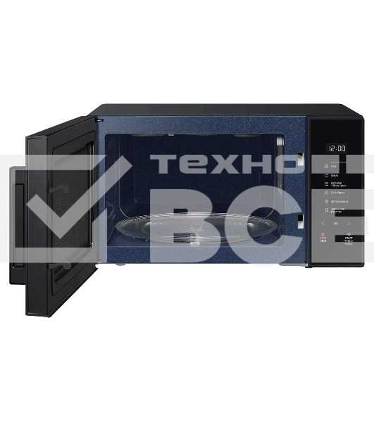 Микроволновая печь Samsung MG30T5018AK/BW черный, 30 л, 900 Вт, переключатели - сенсор