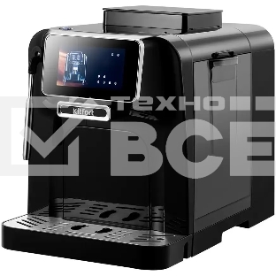 Кофемашина автоматическая Kitfort КТ-7472 черный, исп. кофе - зерновой, 1.5 л, 1480 Вт, 19 бар