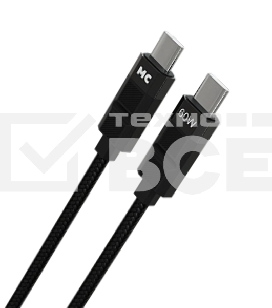 Дата-кабель MORE CHOICE (4620202554987) K87aa 2м USB 3.0A PD60W для Type-C Type-C- 2м, черный