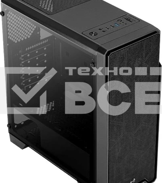 Компьютерный корпус Aerocool / Formula Ore Saturn FRGb-G-BK-v1 (2xUSB, 2xAudio, 0.5 мм,3x120 мм FAN, прозрачная стенка-закаленное стекло, ATX,