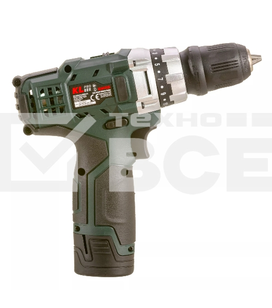 Профессиональный шуруповерт аккумуляторный Klpro KLNM1020 (12 В/2,0 А·ч, 0-1300 об/мин, 12 бит)