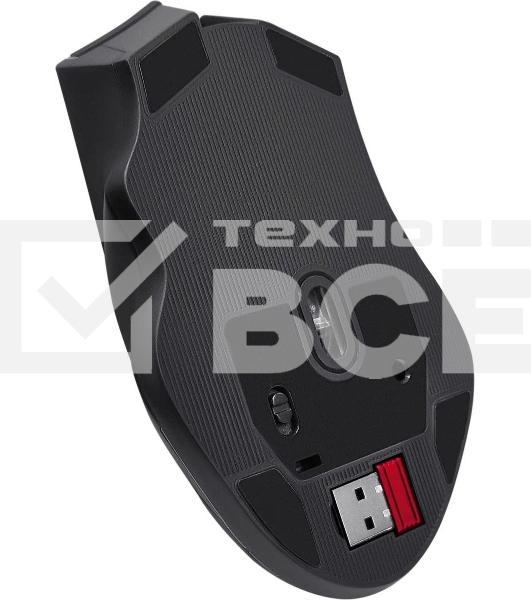 Мышь беспроводная Defender Kronos GM-695 черный, 1600 dpi, радиоканал, USB, кнопки - 7