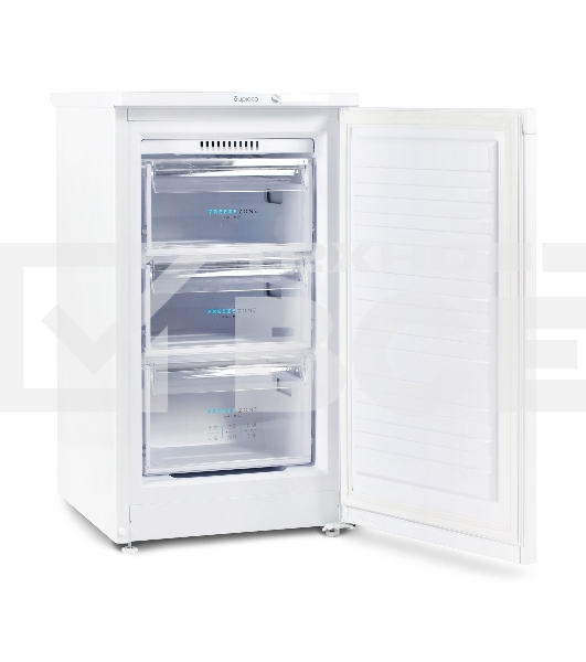 Морозильная камера Бирюса 412 белый, 80л, 3 ящика