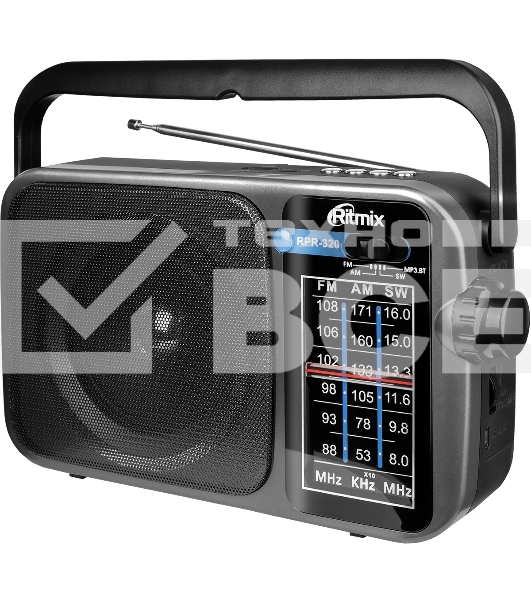 Радиоприемник Ritmix RPR-320, серый