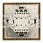 Выключатель проходной 1-кл. СП ZIMA IP20 10А безвинт. зажим зол. LEZARD 704-3688-105QC, фото3