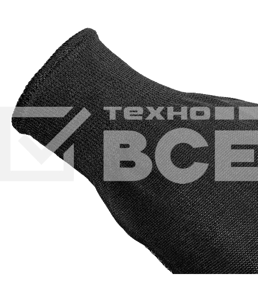 Перчатки трикотажные Сибртех, синтетическая нить, ПВХ-гель точка, черный, L, 13 класс