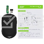 Мышь беспроводная Acer OMR040 черный, 1600 dpi, радиоканал, USB, кнопки - 6, фото5