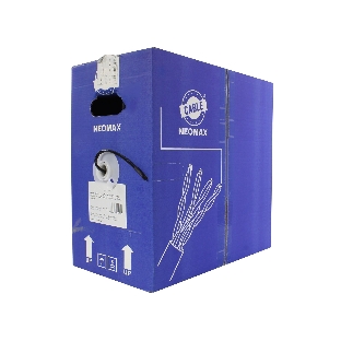 Кабель NEOMAX NM710032 U/UTP cat.5e 4x2x0.52, 24 AWG, медь, внешний, PE, 305м, черный