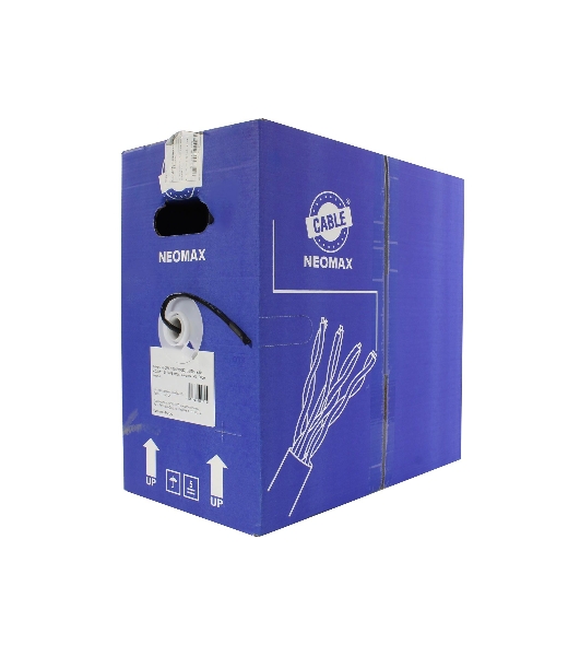 Кабель NEOMAX NM710032 U/UTP cat.5e 4x2x0.52, 24 AWG, медь, внешний, PE, 305м, черный