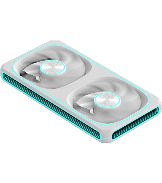 Вентилятор для корпуса Formula Air Fusion 2 Reverse ARGB 120х120x28 белый 4-pin 39.11дБ (упак.:2шт) (AIR FUSION 2 WH REVERSE) Ret