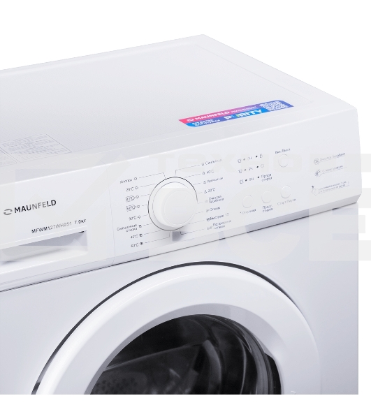 Стиральная машина Maunfeld MFWM127WH051 белый, загрузка фронтальная 7 кг, 1200 об/мин., класс: А+++