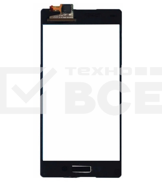 Сенсорное стекло (тачскрин) для Sony Xperia Z3+ / Z4, черное