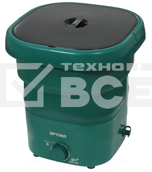 Стиральная машина OPTIMA МС-30СК (малютка 2,5кг, 170Вт., складная, цвет тёмный изумруд)