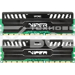 Оперативная память Patriot Viper 3, DDR3, 8GB (2x4 GB), 1600 MHz, CL9, радиатор, черный, фото 1