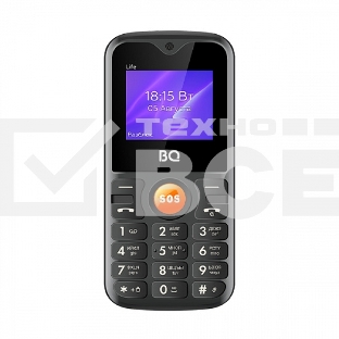 Мобильный телефон BQ 1853 Life черный/оранжевый