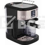 Кофеварка рожковая Vitek Metropolis VT-8489 черный/нержавеющая сталь, 1,5 л, 1250Вт, 15 бар, фото5