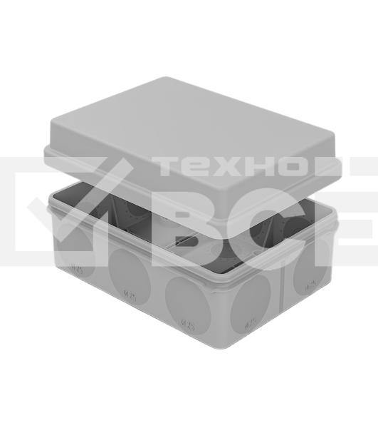 Коробка распаячная Rexant для прямого монтажа ОУ, HF, 150х110х70мм, IP67 (мембранные вводы)