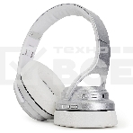 Беспроводные/проводные наушники Crown CMBH-5050 серебристый, накладные, Bluetooth + проводной, складная конструкция, до 10 ч, фото3