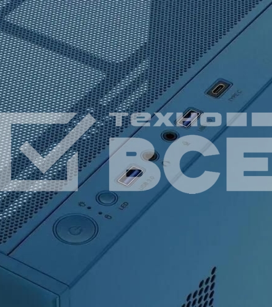 Компьютерный корпус Montech SKY TWO MOROCCO голубой без БП ATX 4x120мм 2xUSB3.0 1xUSB3.1 audio bott PSU