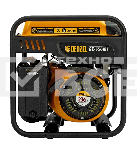 Генератор инверторный GK-5500iF, 5,5 кВт, 230 В, ручной старт DENZEL