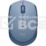 Мышь беспроводная Logitech M172 синий, 1000 dpi, радиоканал, USB, кнопки - 3, фото 1