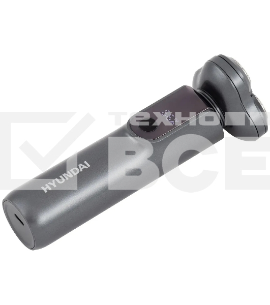 Электробритва роторная Hyundai H-SH8080 реж.эл.:3 питан.:аккум. серебристый