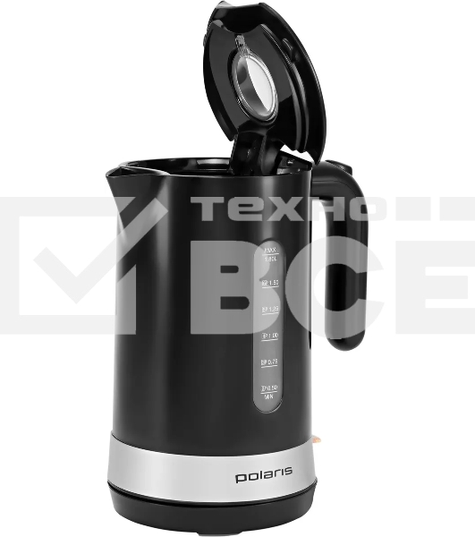 Чайник Polaris PWK 1803C Water Way Pro , пластик Черный