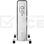 Масляный обогреватель Centek CT-6205 (7 секций), белый, 700/1000/1500 Вт, 15 м2, 3 режима, термостат, фото4