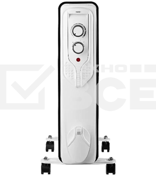 Масляный обогреватель Centek CT-6205 (7 секций), белый, 700/1000/1500 Вт, 15 м2, 3 режима, термостат