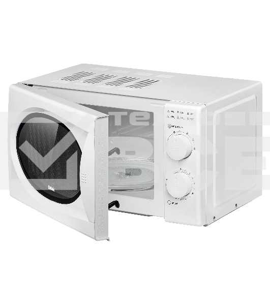 Микроволновая печь BBK 20MWS-803M/W белый, 20 л, 800 Вт, поворотный механизм