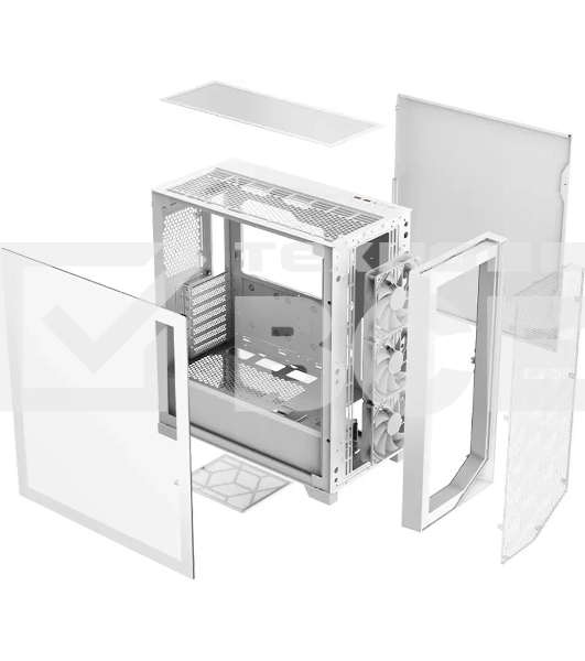 Компьютерный корпус PcCooler C3D510 WH ARGB белый без БП ATX 3x120mm 2xUSB3.0 1xUSB3.1 audio bott PSU