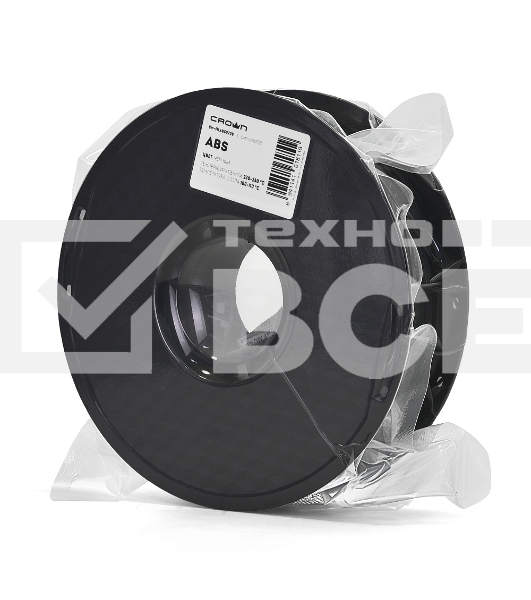 Филамент Crown Micro CM-FILABS020B ABS 1.75 1кг черный