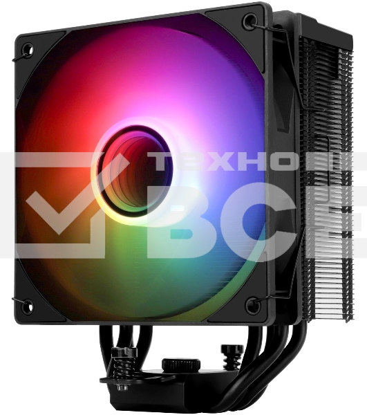 Устройство охлаждения(кулер) Thermalright Assassin Spirit 120 Vision ARGb Soc-AM5/AM4/1200/1700/1851 черный 4-pin 27dB Al+Cu LCD Ret (AS120-VISION-BL-ARGb)