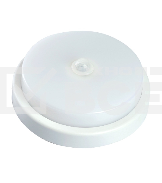 Светильник светодиодный Feron AL3016 ДБП-12w с датчиком 4000К 960Лм IP65 круглый белый