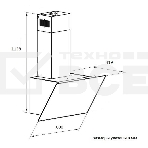 Вытяжка наклонная Beko BHCA69642BH черный, 60 см, 600 куб. м/ч, 69 дБ, фото5