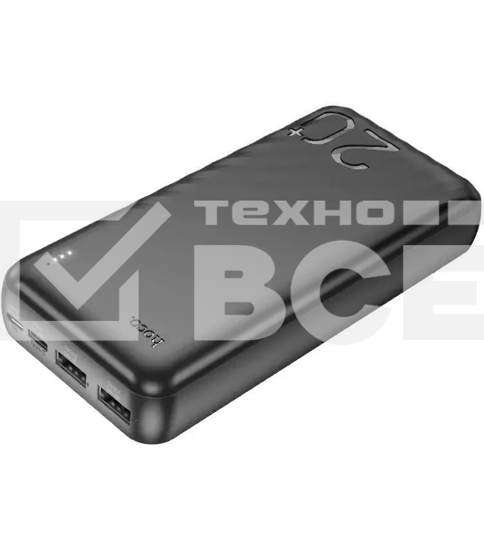 Портативный аккумулятор Hoco J123A Element 20000mAh 2A 2xUSB-A черный