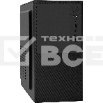 Компьютерный корпус Minitower ExeGate BAA-308-UNS500 (mATX, БП UNS500 с вент. 12см, 2хUSB, HD Audio, черный), фото 1